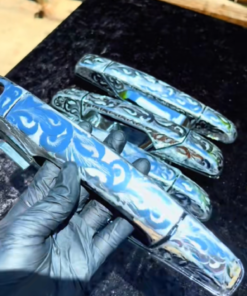 Door handles hand made engraved 07-13