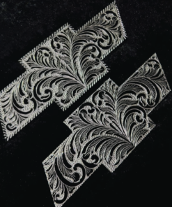 Black Set of 2 emblems for front and back