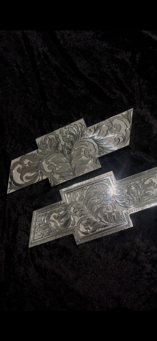 Set Front and Back Chevy fully engraved | HANDMADE ENGRAVINGS