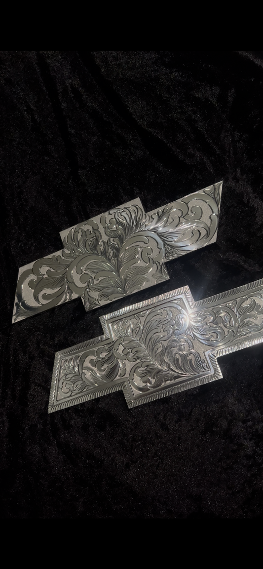 Set Front and Back Chevy fully engraved
