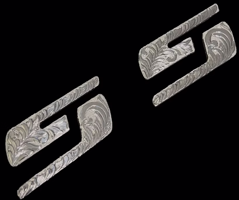 3 SS Badge emblem billet aluminum!