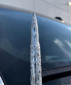 Hand Engraved Bullet Antenna Topper