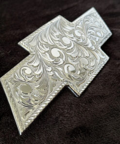 Hand Engraved Chrome Plated Front Chevy Bowtie (2007-2013)